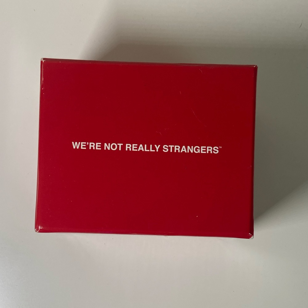 We’re Not Really Strangers Card Game
